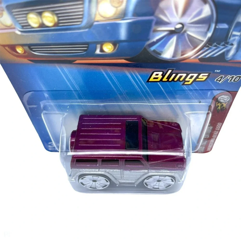 Hot Wheels 2005 Blings Mercedes-Benz G500 Purple Top Diecast 1/64 Scale #034‎